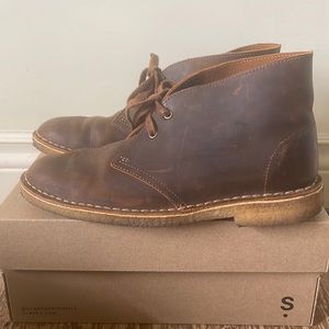 Clarks desert boots in beeswax leather 9